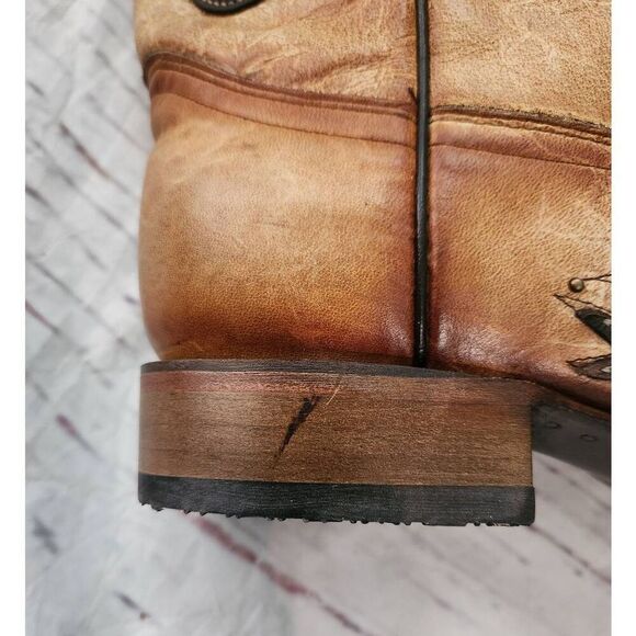 Circle G Overlay, Embroidered, and Studded Western Boot Size 10 NWOT - Picture 7 of 7